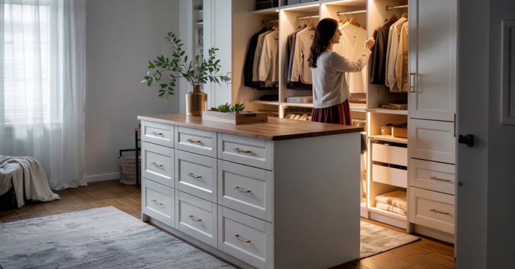 Build a Stylish Closet Island with IKEA Hacks