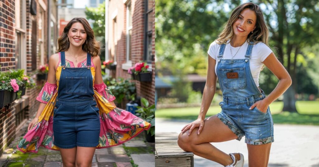 summer fashion, overalls shorts, how to style overalls, casual summer outfit, trendy summer looks, denim overalls, women’s summer fashion, cool summer style, summer outfit ideas, overall shorts outfit 4o Style Overalls Shorts for a Cool Summer